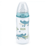 NUK First Choice+ PP Bottle 360ml With Temp Ctl/Sil  Teat 6-18 Months XL Teat.