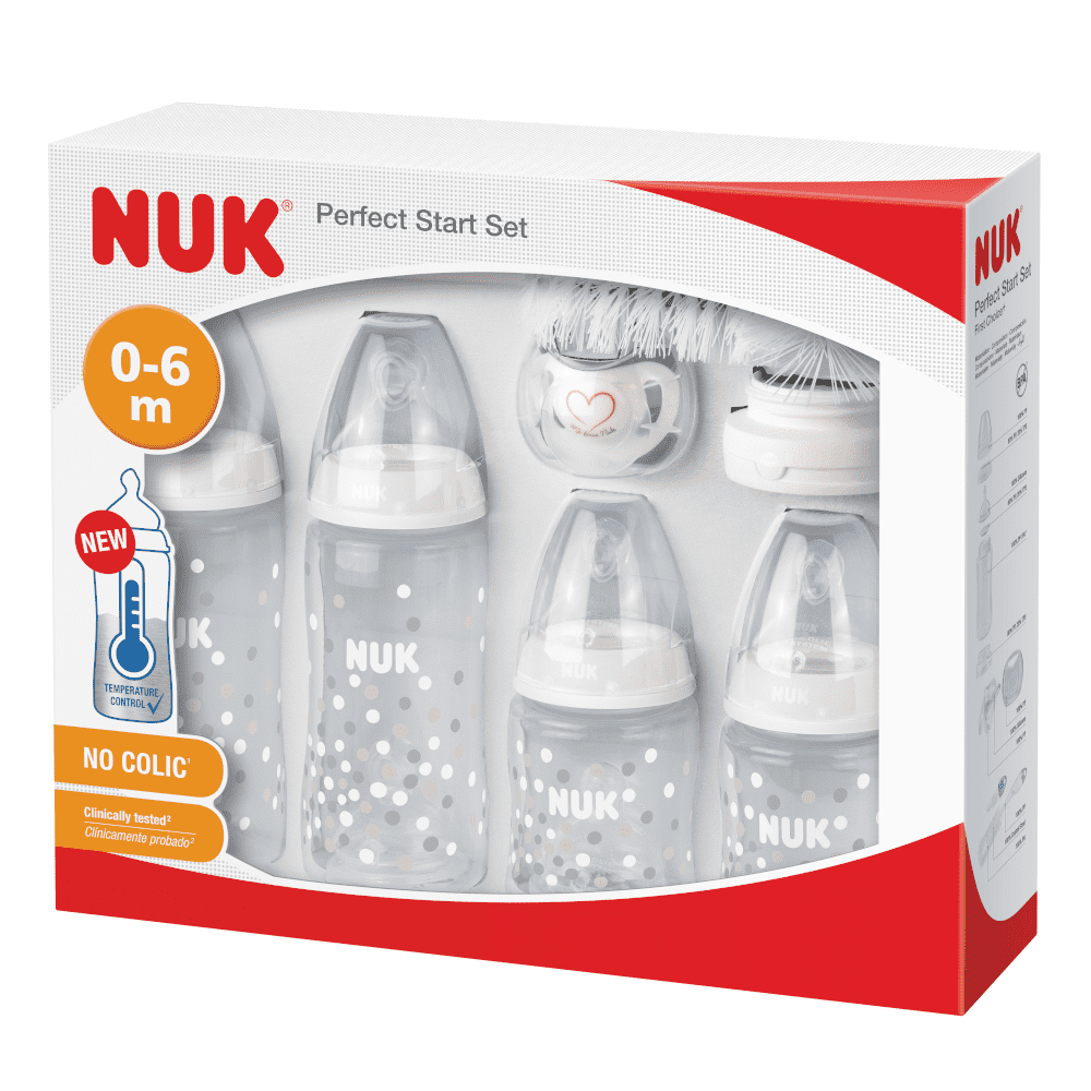 NUK First Choice+ Perfect Start Bottle Set With Temp Control.