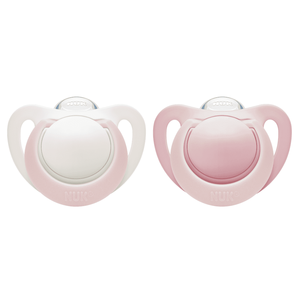 NUK Genius Silicone Soother 0-6 Months Twin Pack-Random Pattern.