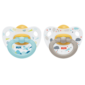 NUK Latex Soothers 18-36 Months Twin Pack - Random Pattern.