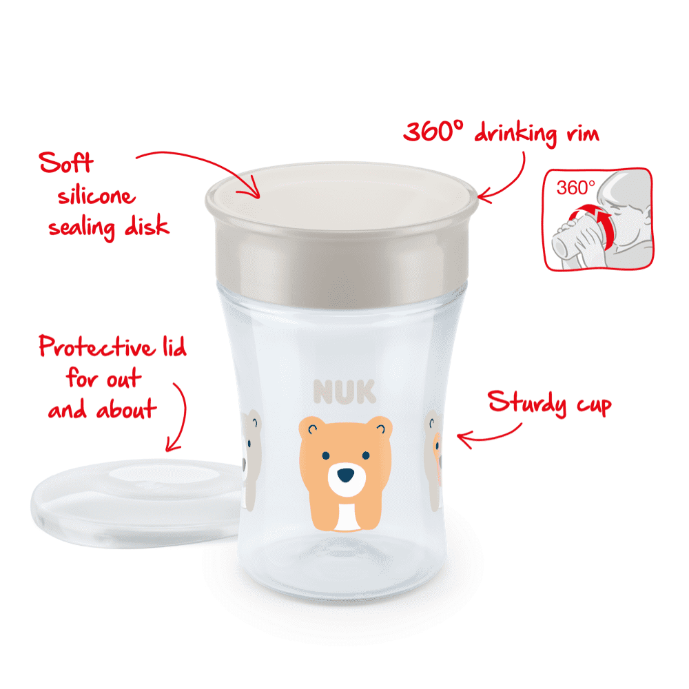 NUK Magic Cup 230ml With Drinking Rim.