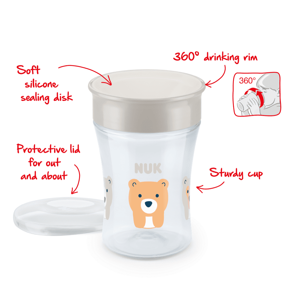 NUK Magic Cup 230ml With Drinking Rim, image 4