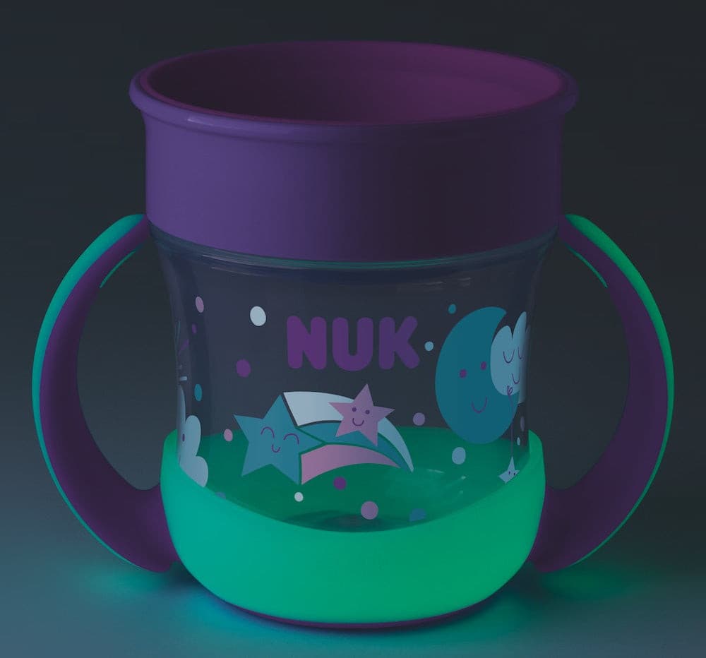 NUK Mini Magic Cup Night 160ml With Drinking Rim And Lid.