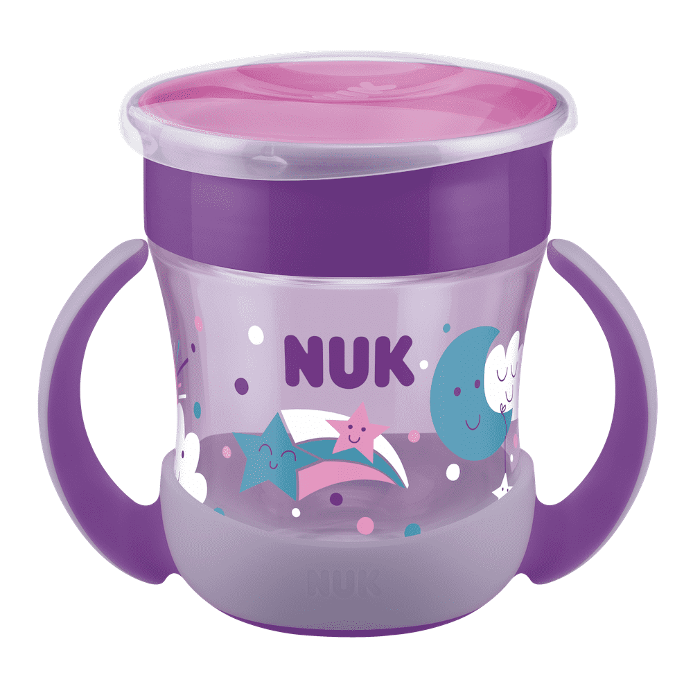 NUK Mini Magic Cup Night 160ml With Drinking Rim And Lid.