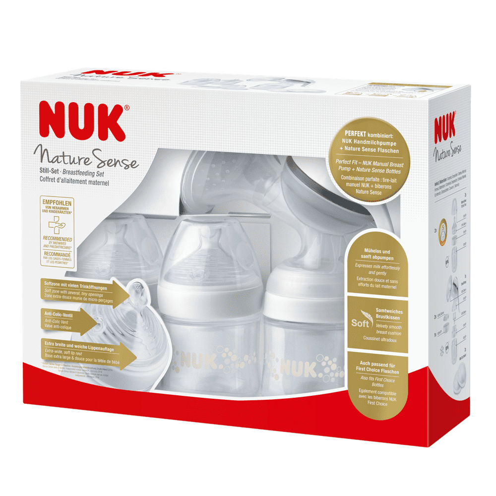 NUK Nature Sense Manual Breastfeeding Set.