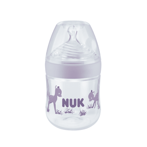 NUK Nature Sense PP Bottle With Temperature Control 150ml/0-6 Months 3-Hole Teat.