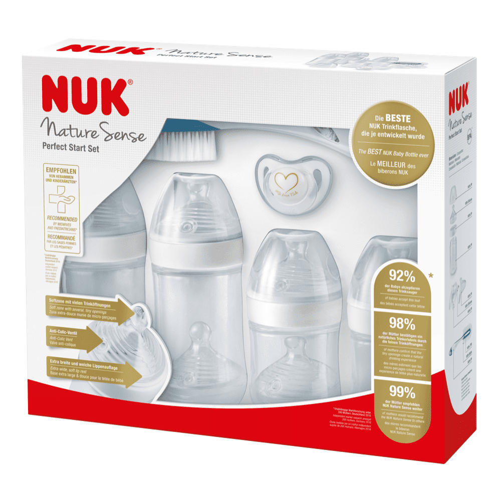 NUK Nature Sense Perfect Start Bottle Set.