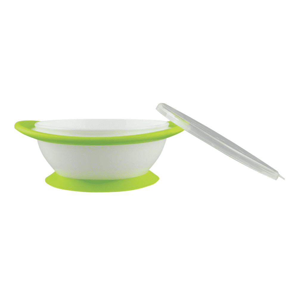 NUK No Mess Suction Bowls With Lids - 4 Pack.