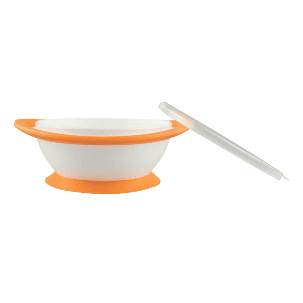NUK No Mess Suction Bowls With Lids - 4 Pack.