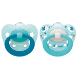 NUK Signature Silicone Soothers 0-6 Months Twin Pack, General