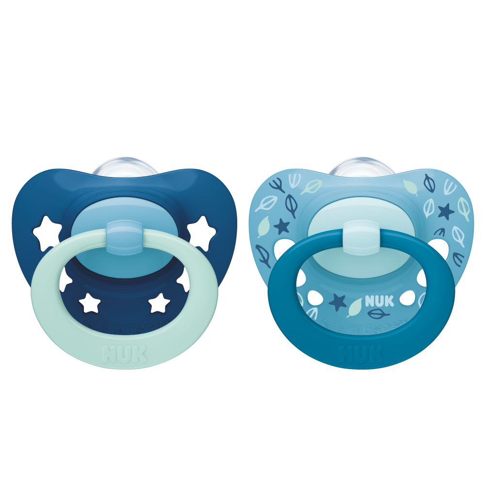 NUK Signature Silicone Soothers 6-18 Months Twin Pack