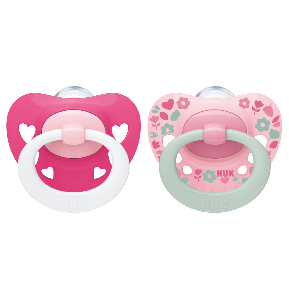 NUK Signature Silicone Soothers 6-18 Months Twin Pack