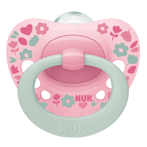 NUK Silicone Soother 6-18 Months Single  Pack - Random Pattern.