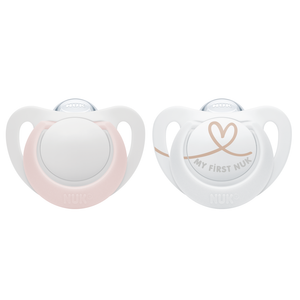 NUK Star Silicone Soother 0-6 Months Twin Pack - Gentle and Soothing Pacifiers for Infants' Comfort and Oral Development