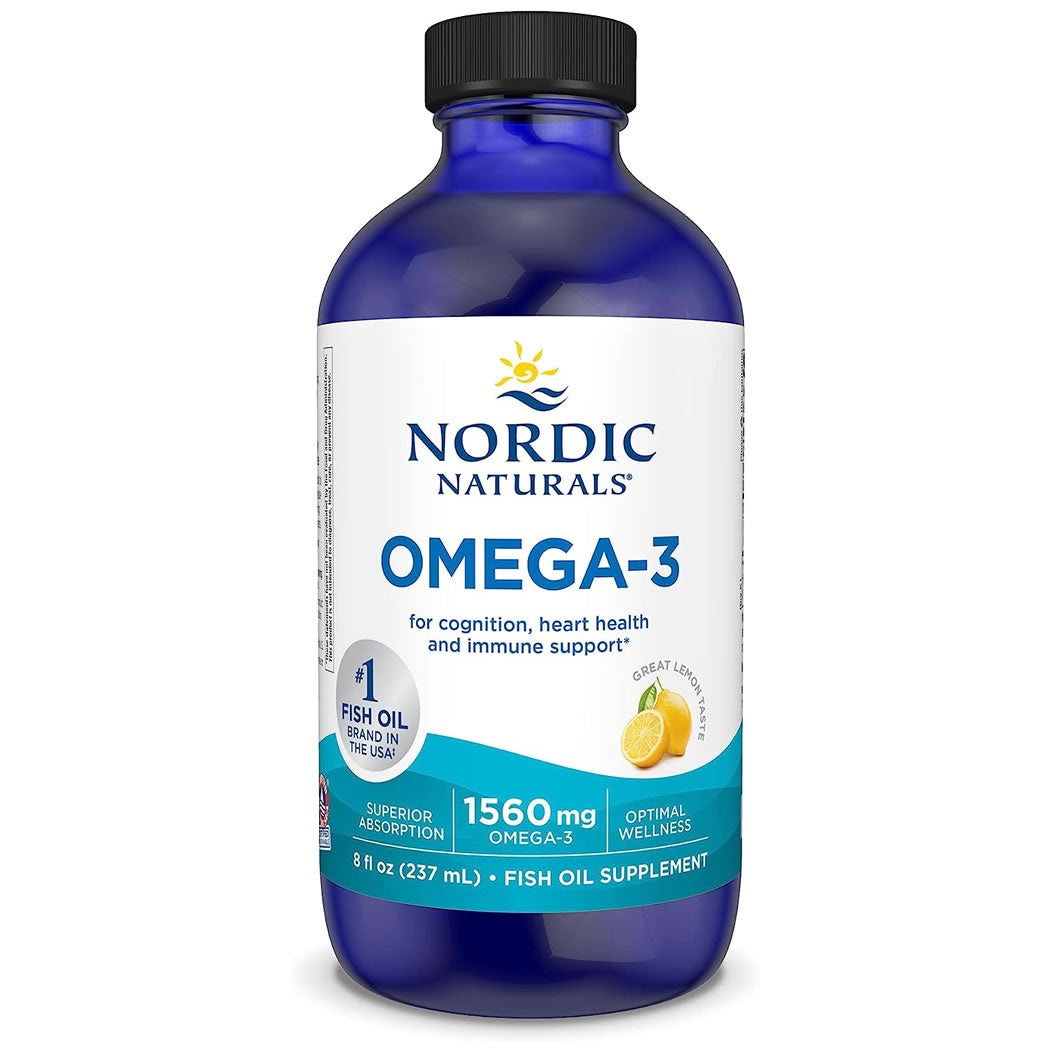 Nordic Naturals Fish Oil Omega-3 1560mg Liquid - Lemon