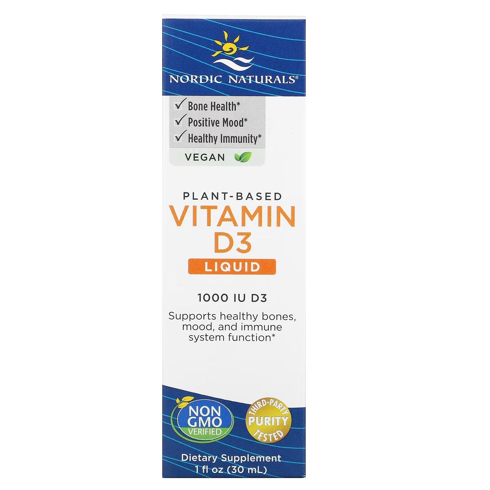 Nordic Naturals Vitamin D3 Vegan - Apple 1000 IU - 30 ml
