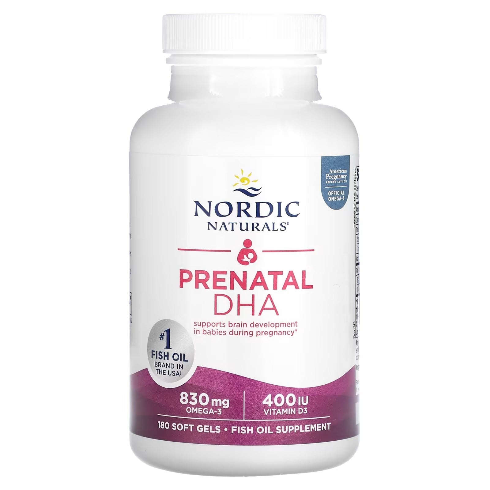 Nordic Naturals Prenatal DHA 180 Soft Gels