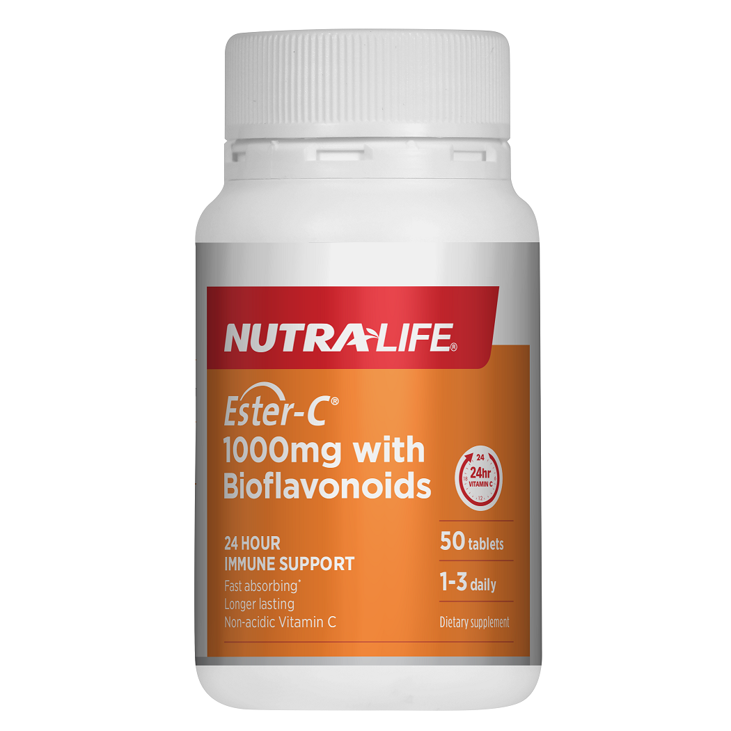 Nutra-Life Ester-C 1000mg+Bioflavonoids 100 Tablets.