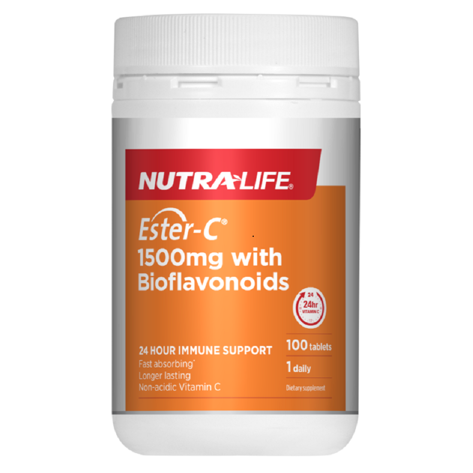 Nutra-Life Ester-C 1500mg+Bioflavonoids 100 Tablets.