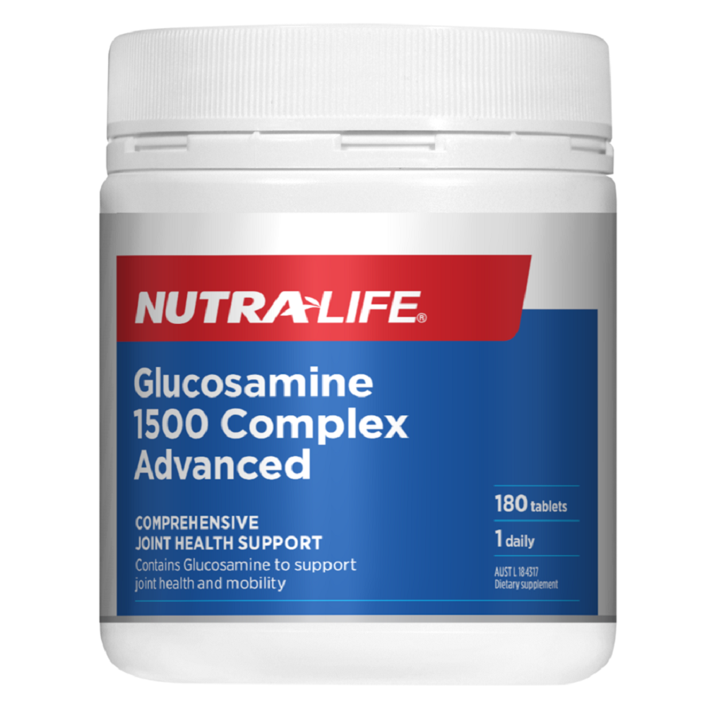 Nutra-Life Glucosamine 1500 Complex Advanced 180 Tablets.