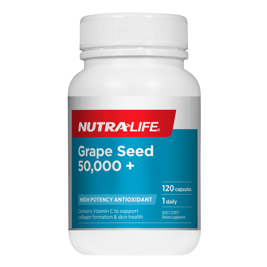 Nutra-Life Grape Seed 50,000 120 Capsules.