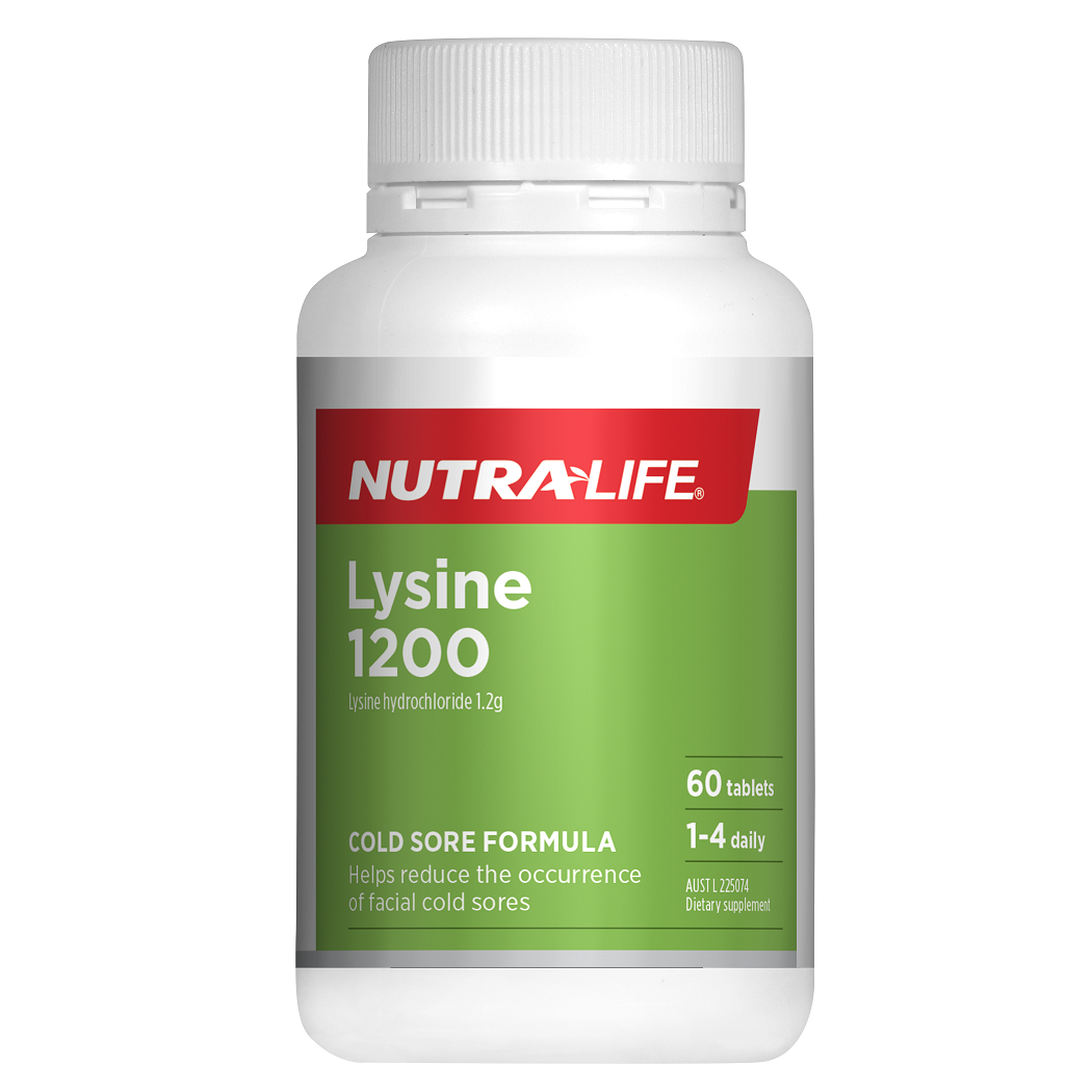 Nutra-Life Lysine 1200mg 60 Tablets.