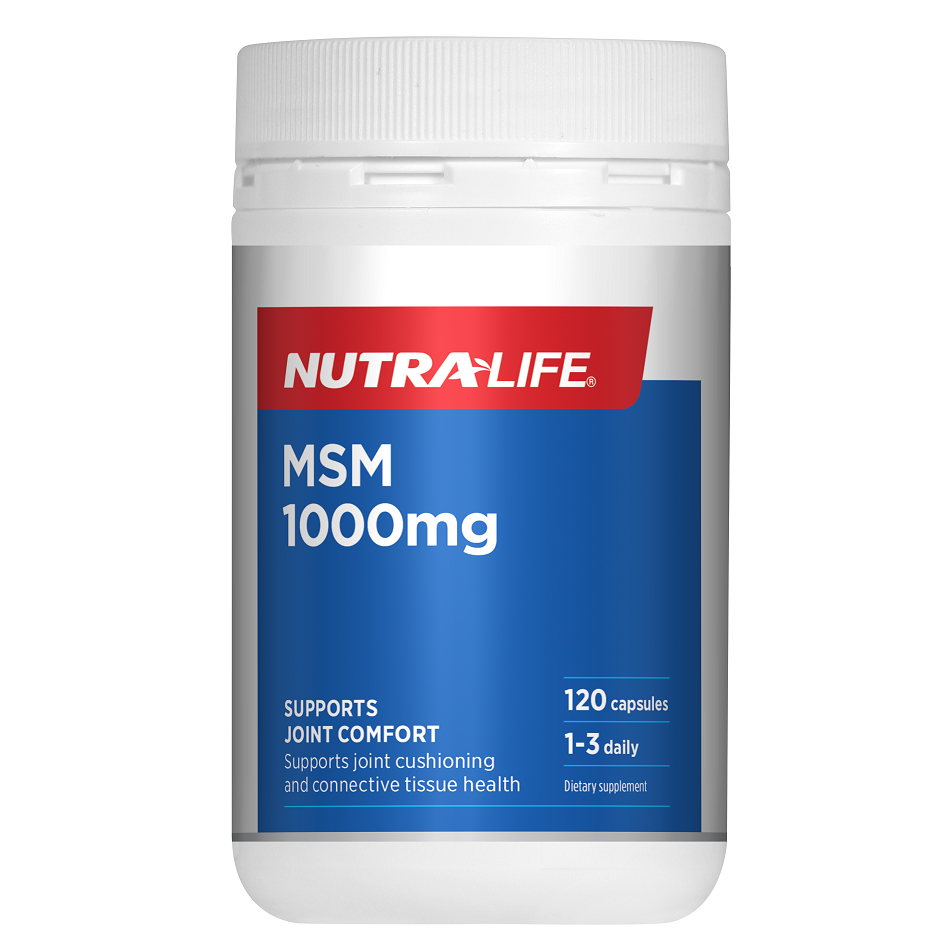 Nutra-Life MSM 1,000mg 120 Capsules.