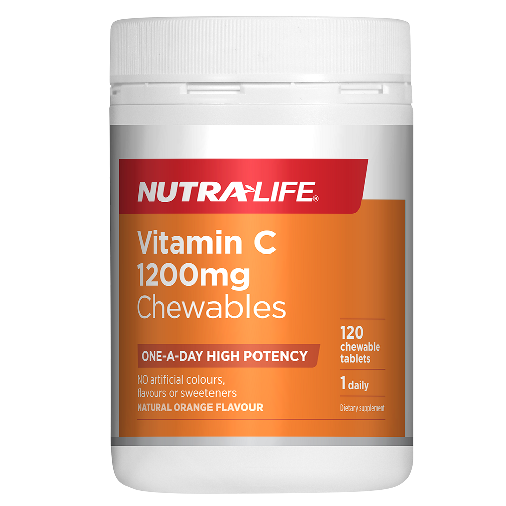 Nutra-Life Vitamin C 1,200mg 120 Chewable Tablets.