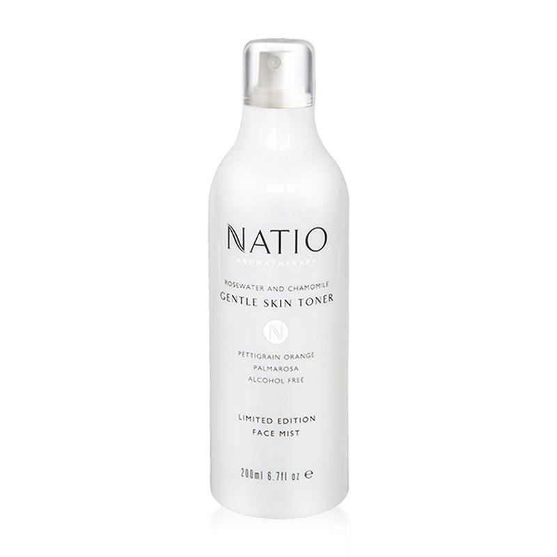 Natio Rosewater and Chamomile Gentle Skin Toner Limited Edition Face Mist 200ml.