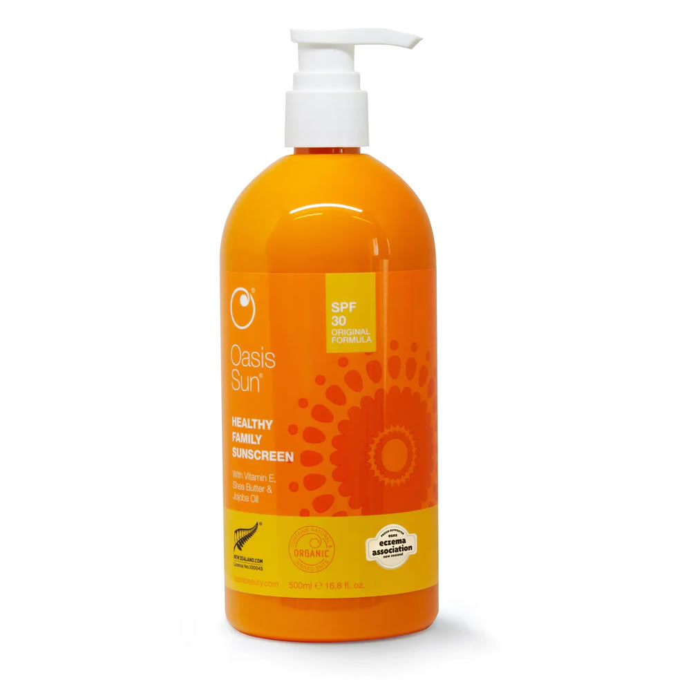 Oasis Sun Healthy Family Sunscreen SPF30 500ml Ocare Health&Beauty