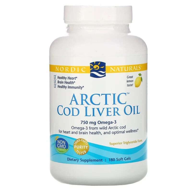 Nordic Naturals Arctic Cod Liver Oil.