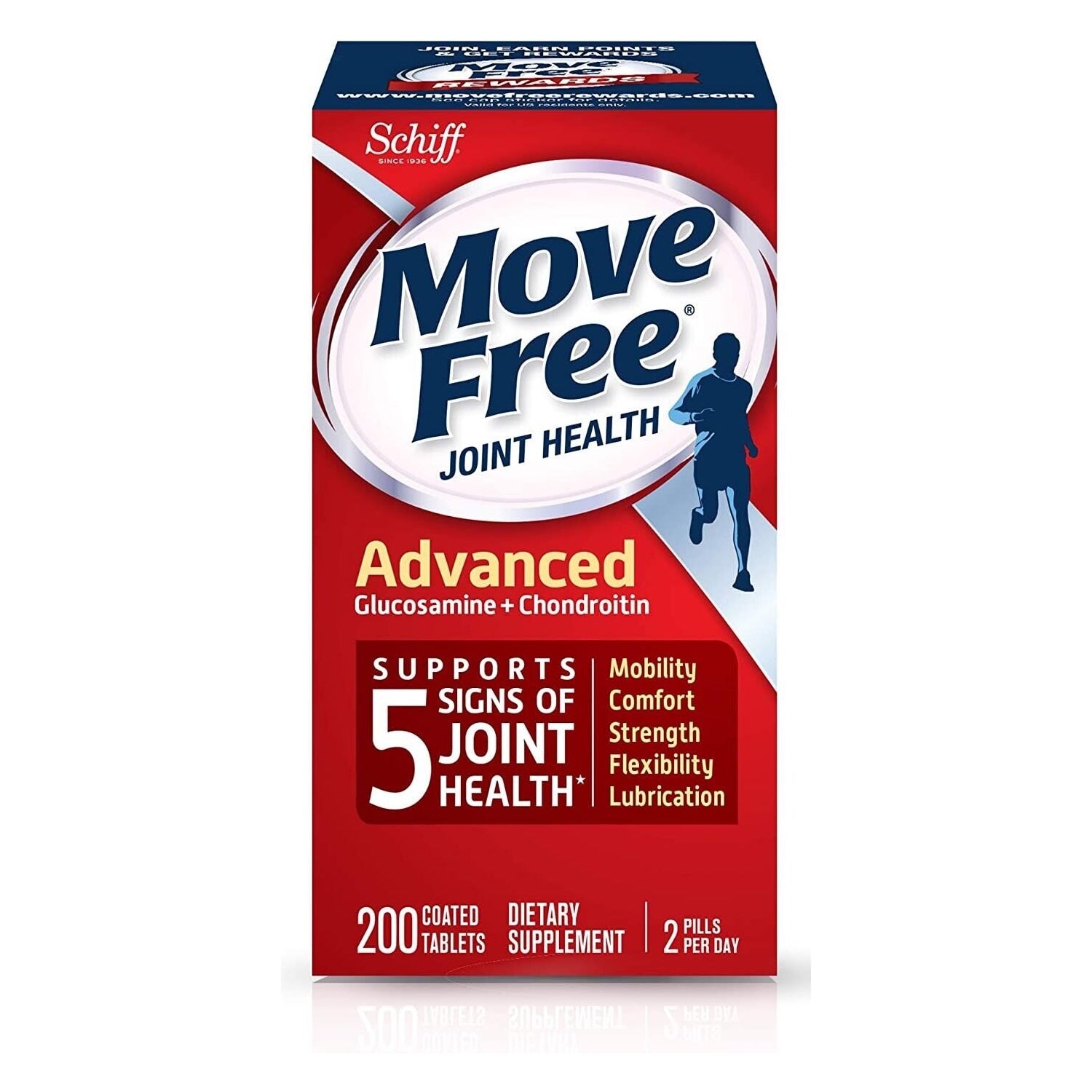 Schiff Move Free Joint Health  Advanced  200 Coated Tablets