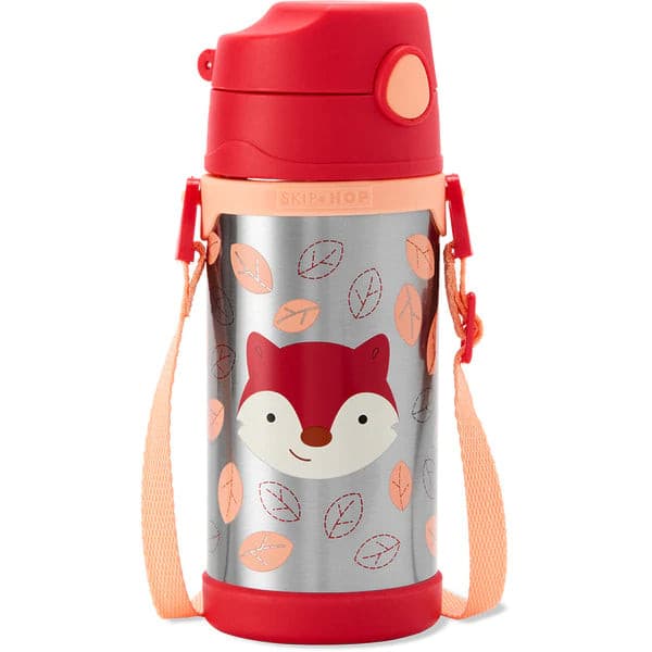 Skip Hop Zoo Stainless Steel Straw Bottle.