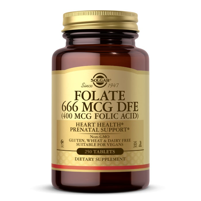 Solgar Folacin 400 mcg Folic Acid 250Tablets.