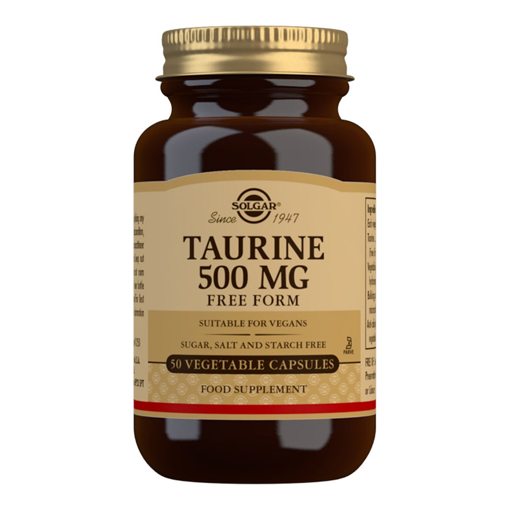 Solgar Taurine 500mg 50 Vege Casules.