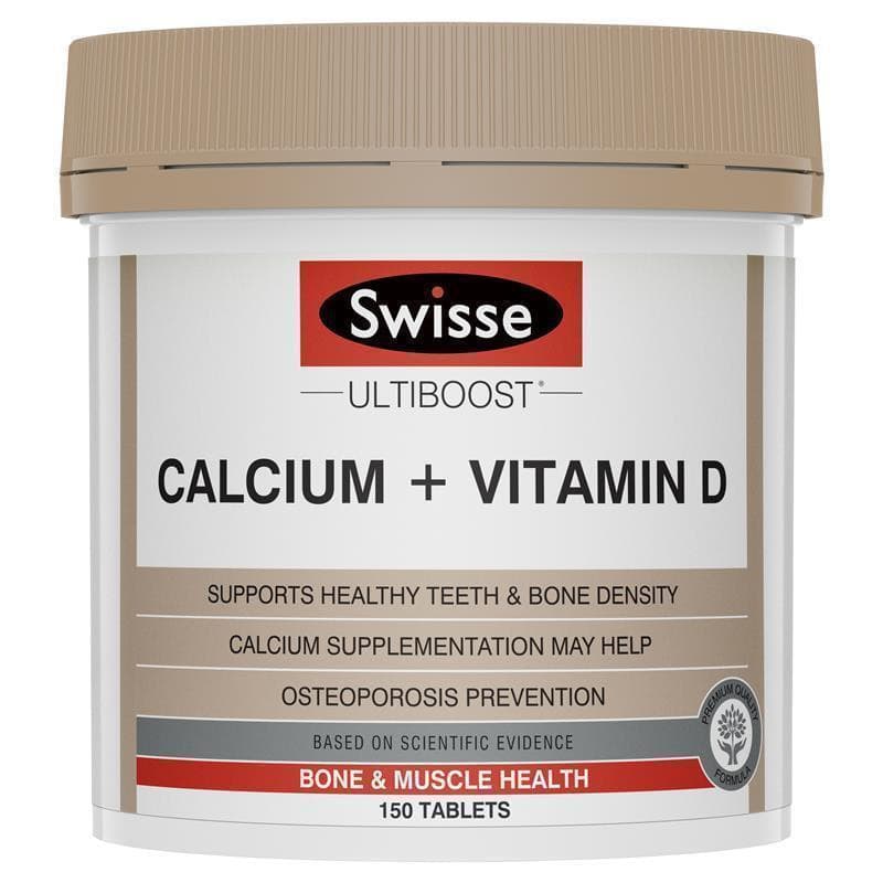 Swisse Ultiboost Calcium + Vitamin D.