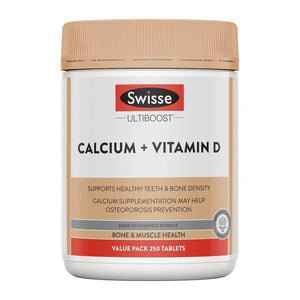 Swisse Ultiboost Calcium + Vitamin D.