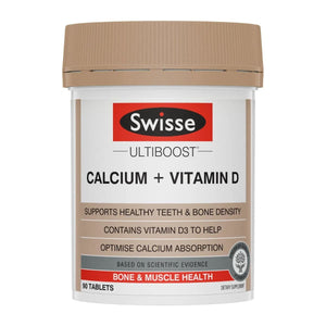 Swisse Ultiboost Calcium + Vitamin D.