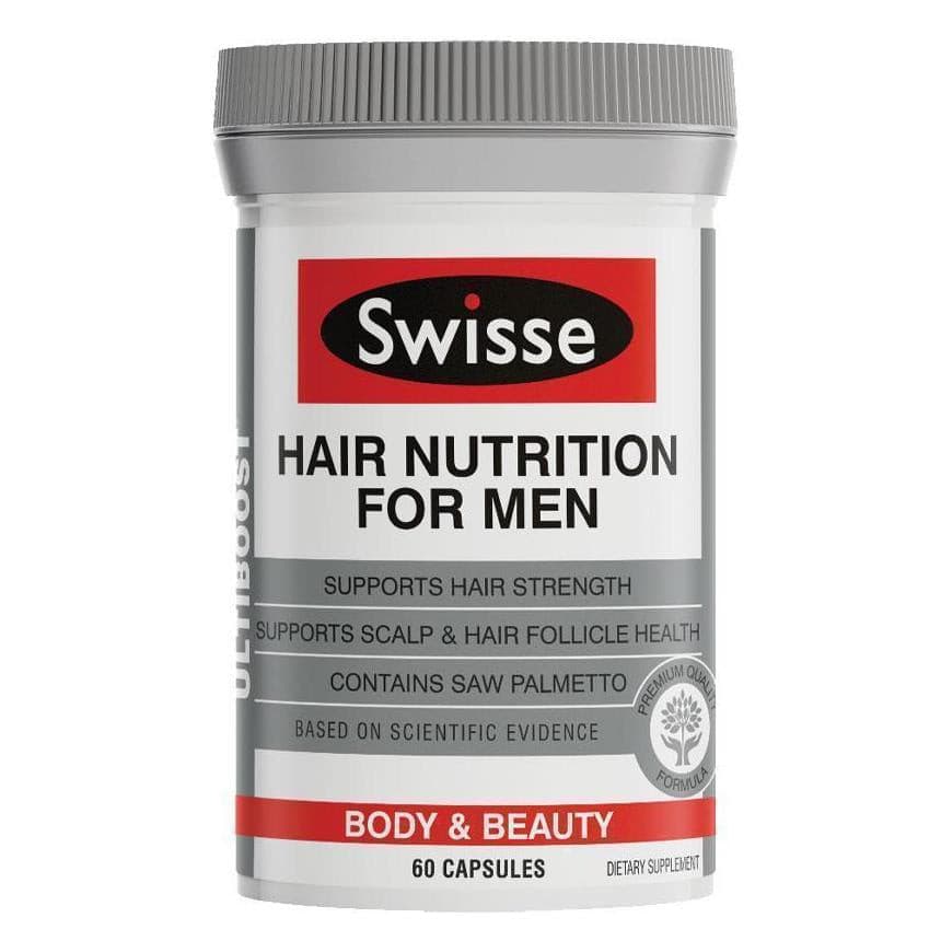 Swisse Ultiboost Hair Nutrition For Men 60 Capsules.