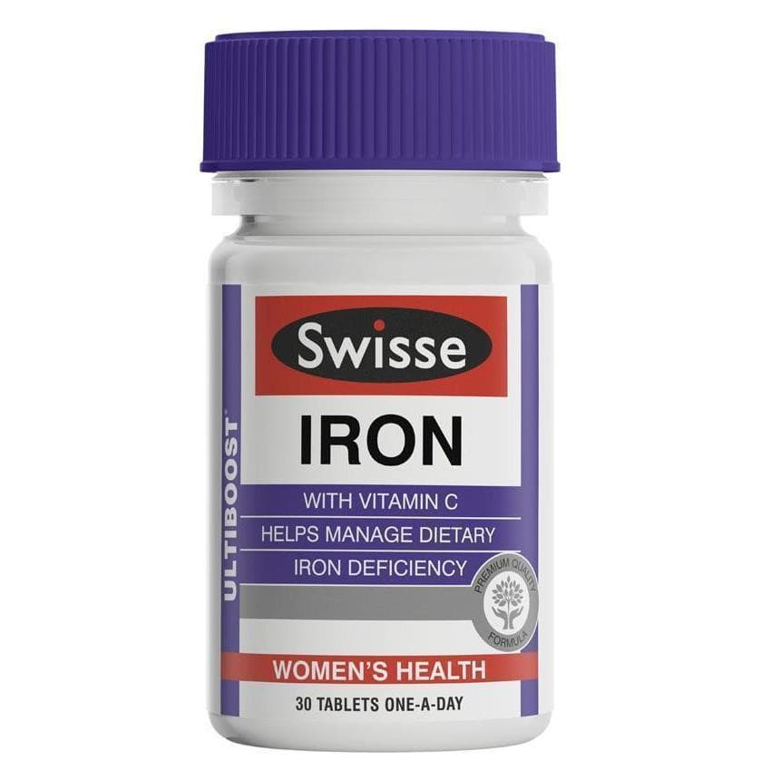 Swisse Ultiboost Iron 30 Tablets.