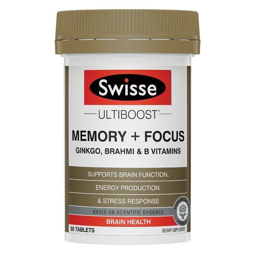 Swisse Ultiboost Memory & Focus 50 Tablets.