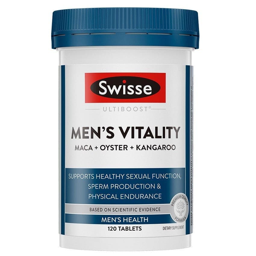 Swisse Ultiboost Mens Vitality 120 Tablets.