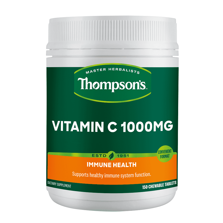 Thompson's Vitamin C 1000mg 150 chewable Tablets.