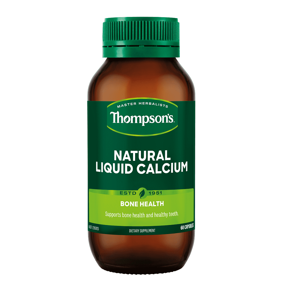 Thompson's Natural Liquid Calcium 60 Capsules.