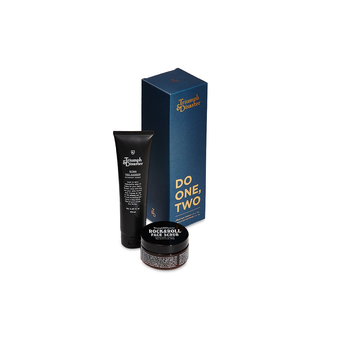 Triumph & Disaster  Do One Two Kit - Rock & Roll Face Scrub And Ritual Face Cleanser.