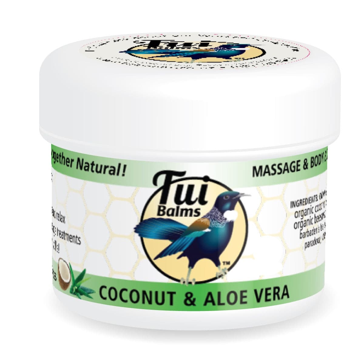 Tui Balms Coconut & Aloe Vera Massage & Body Butter.