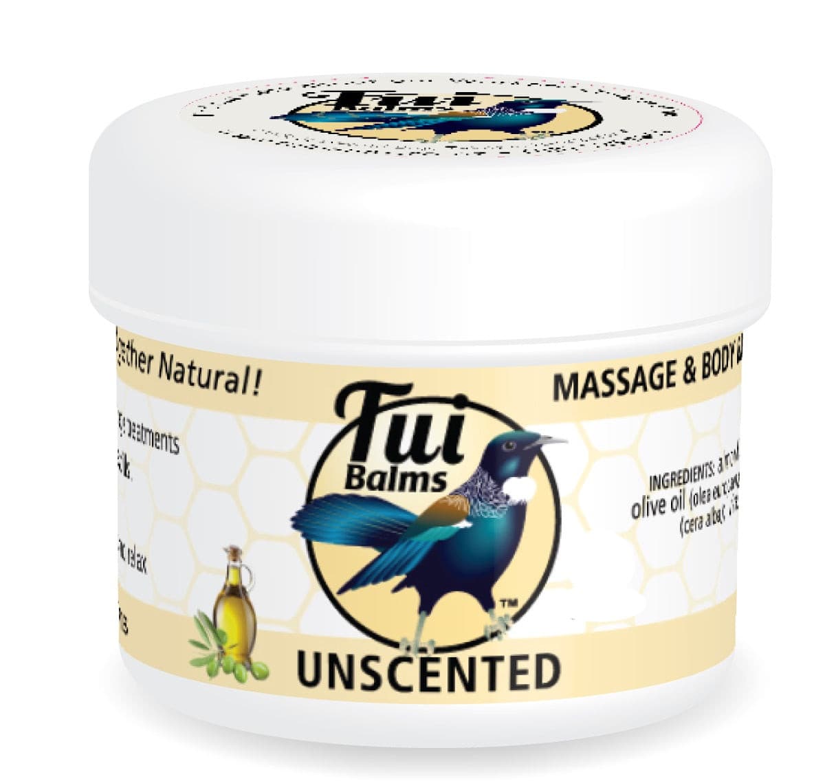 Tui Balms Unscented Massage Balm.