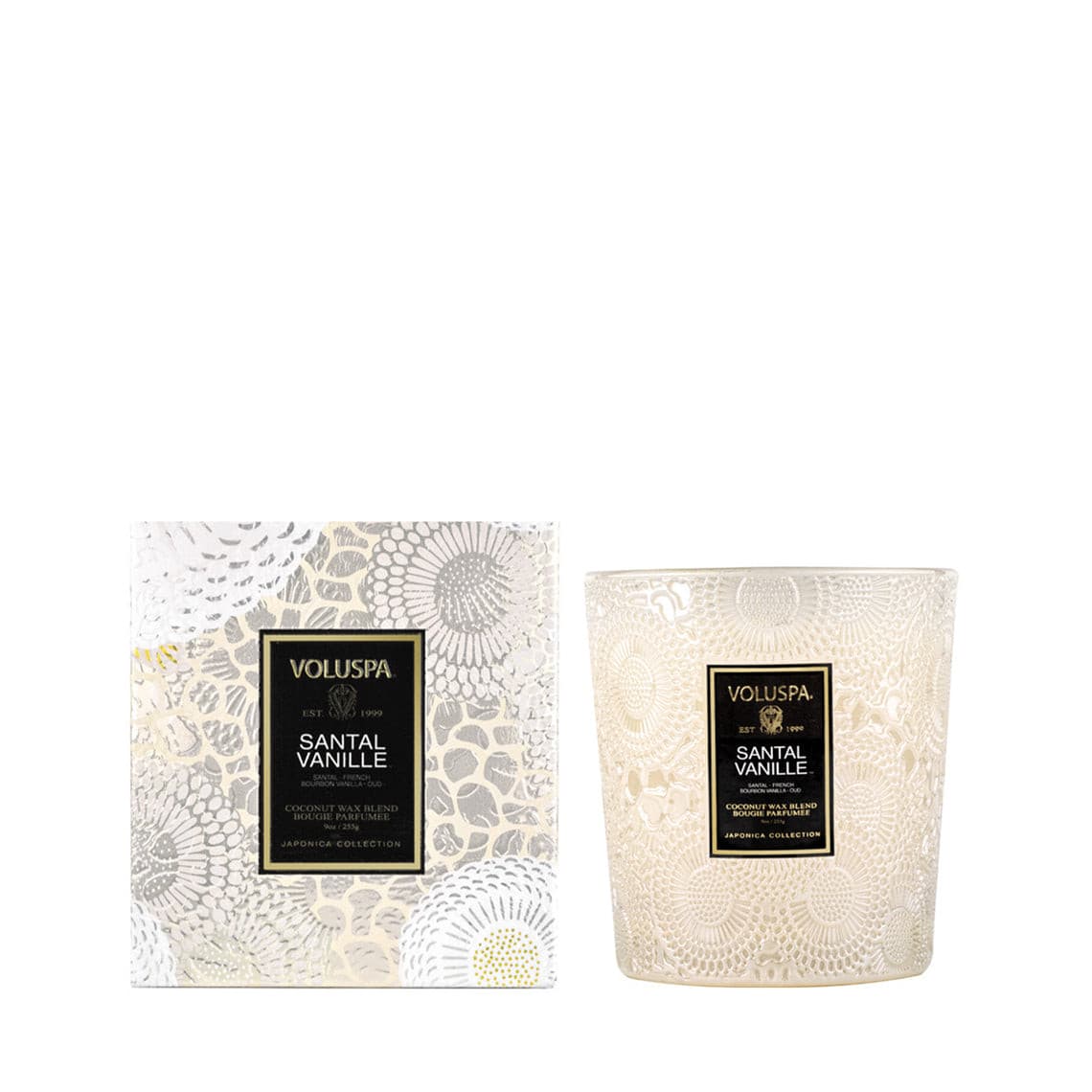 VOLUSPA Santal Vanille Classic Boxed Candle.