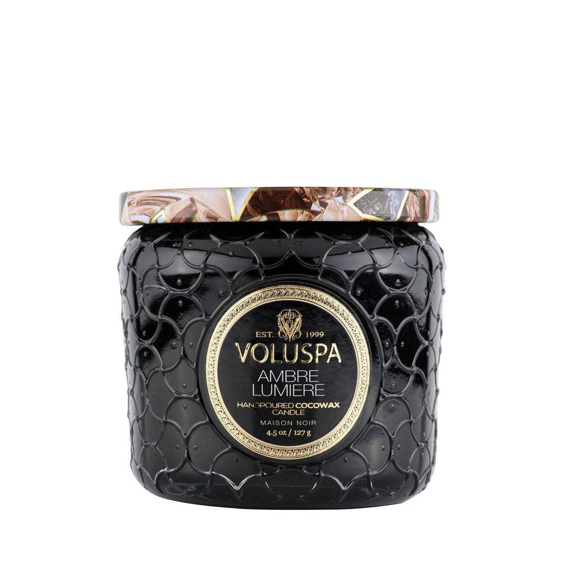 VOLUSPA Ambre Lumiere Petite Jar 40hr Candle, image 2