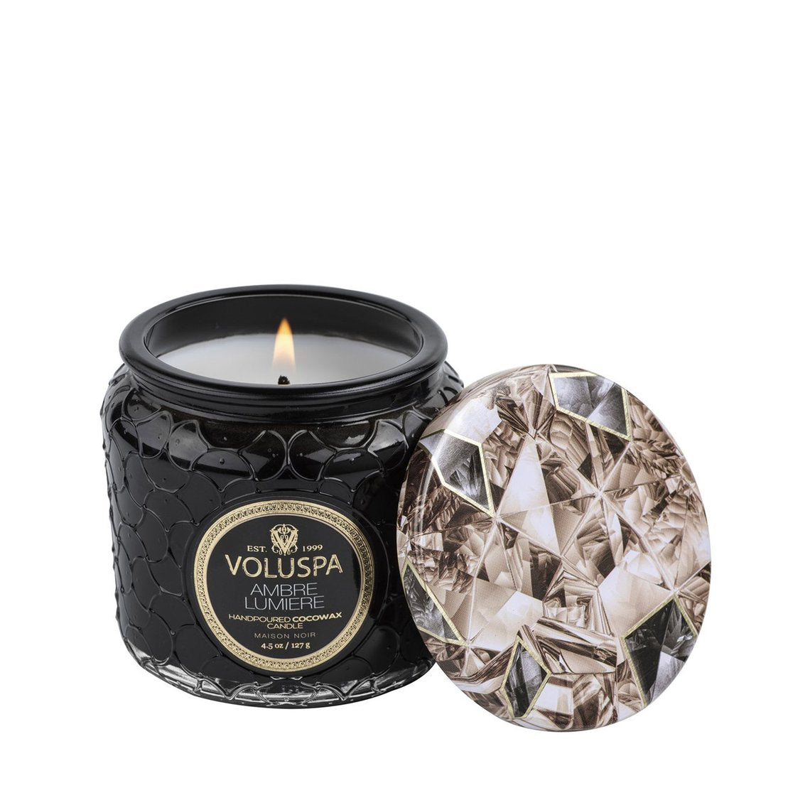 VOLUSPA Ambre Lumiere Petite Jar 40hr Candle.